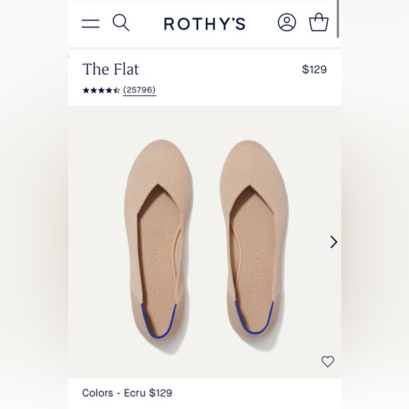 Rothy’s - The Flat in nude - Picture 1 of 9